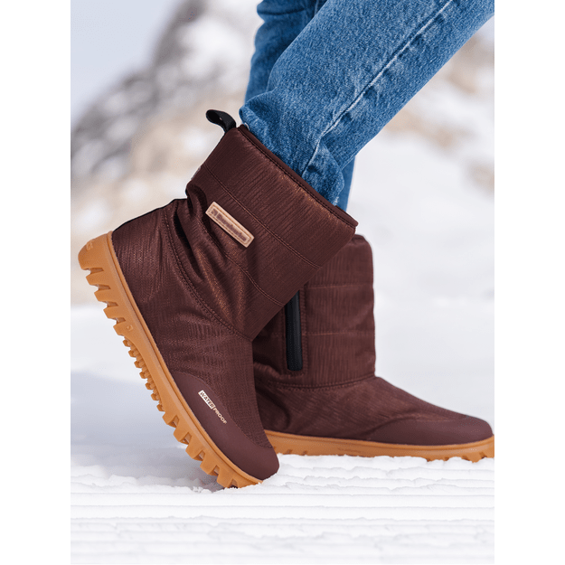 Winter Barefoot Boots Barebarics PolarStride - Copper Brown
