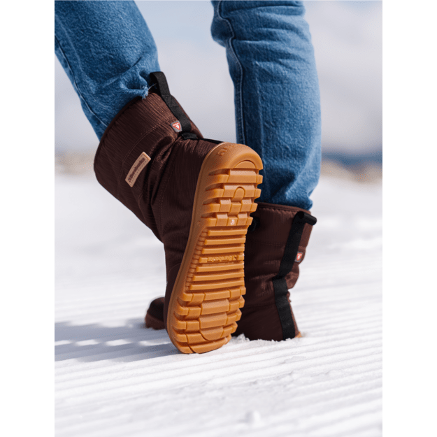 Winter Barefoot Boots Barebarics PolarStride - Copper Brown