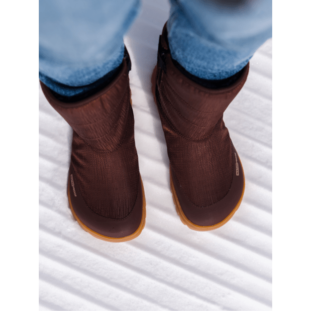 Winter Barefoot Boots Barebarics PolarStride - Copper Brown