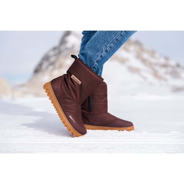 Winter Barefoot Boots Barebarics PolarStride - Copper Brown