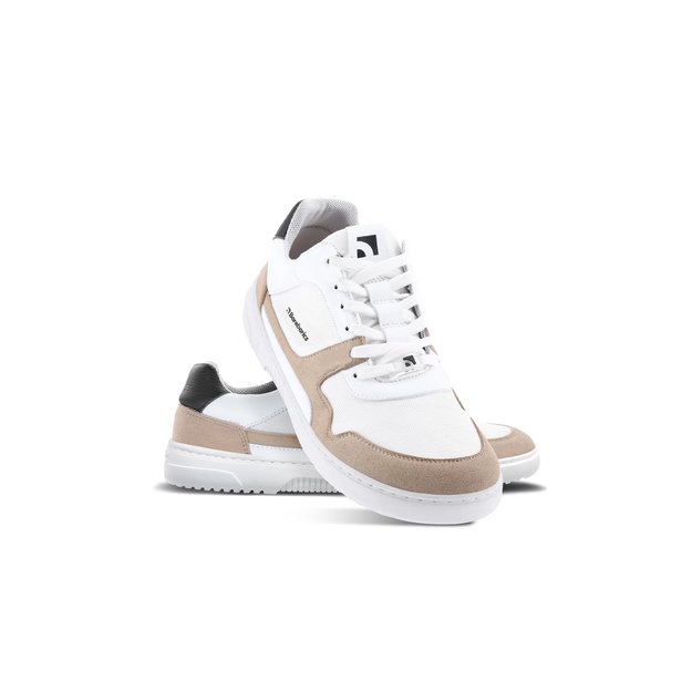 Barefoot Sneakers Barebarics - Zing - White & Beige