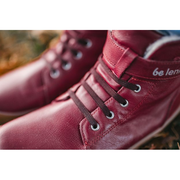 Winter barefoot boots Be Lenka Winter Kids - Dark Cherry Red