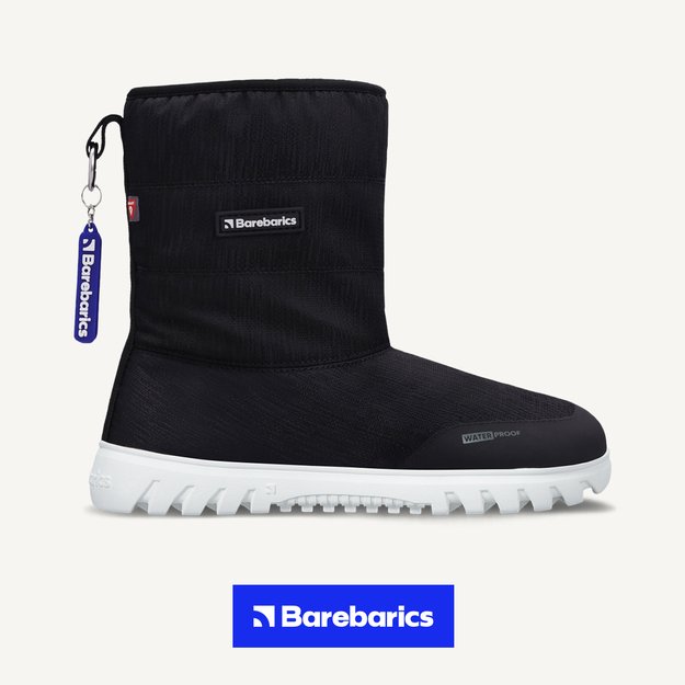 Winter Barefoot Boots Barebarics PolarStride - Black (Sandėlio prekė)