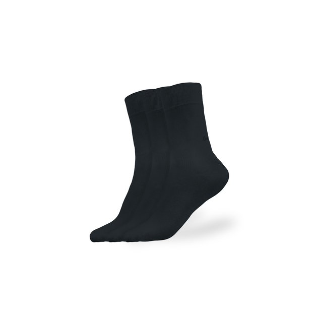 Barefoot Socks - Crew - Essentials - Black - 3 pack