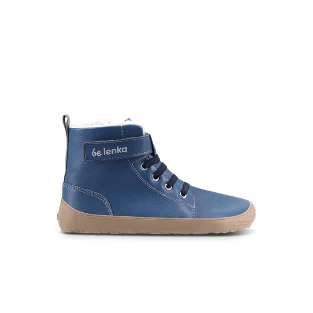 Winter barefoot boots Be Lenka Winter Kids - Ocean Blue