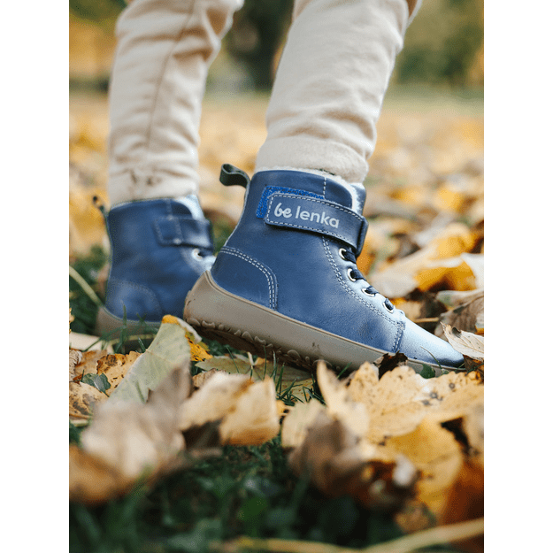 Winter barefoot boots Be Lenka Winter Kids - Ocean Blue