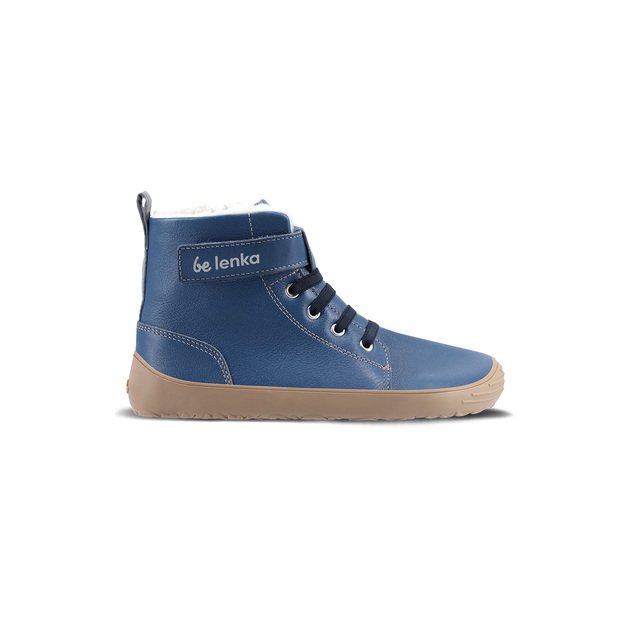 Winter barefoot boots Be Lenka Winter Kids - Ocean Blue