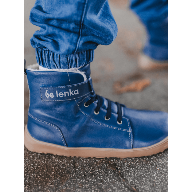 Winter barefoot boots Be Lenka Winter Kids - Ocean Blue