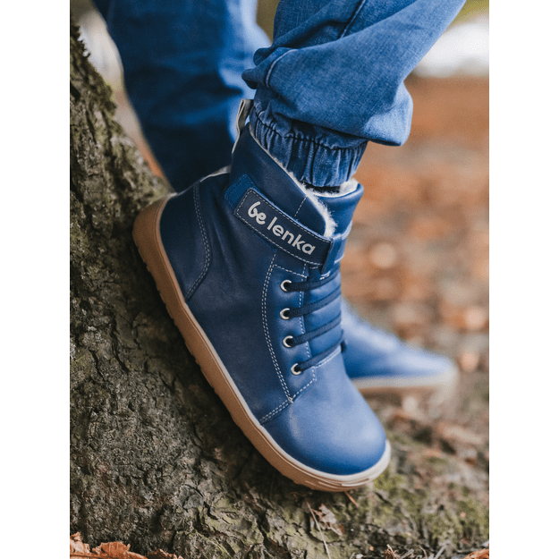 Winter barefoot boots Be Lenka Winter Kids - Ocean Blue