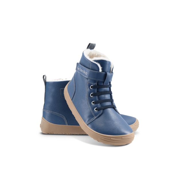 Winter barefoot boots Be Lenka Winter Kids - Ocean Blue