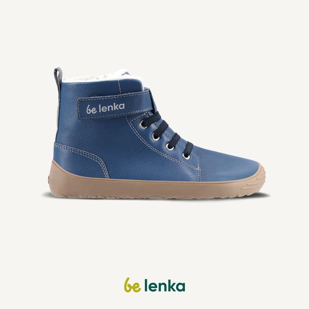 Winter barefoot boots Be Lenka Winter Kids - Ocean Blue