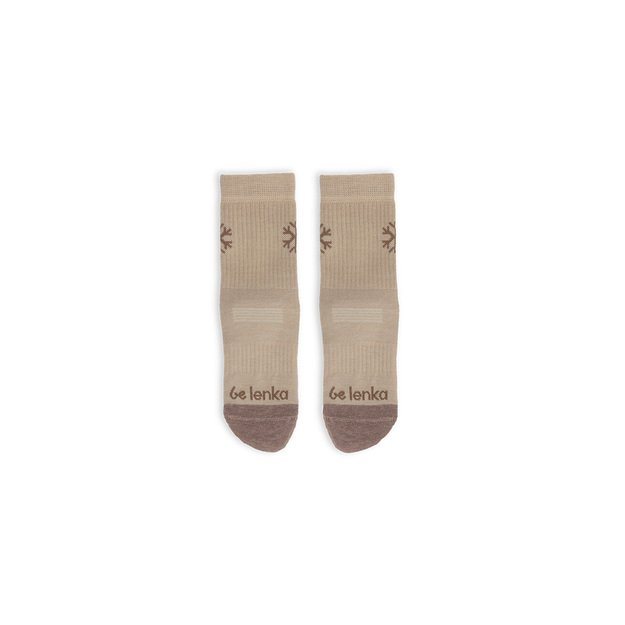 Kids barefoot Socks Be Lenka Kids - Crew - Merino Wool - Beige