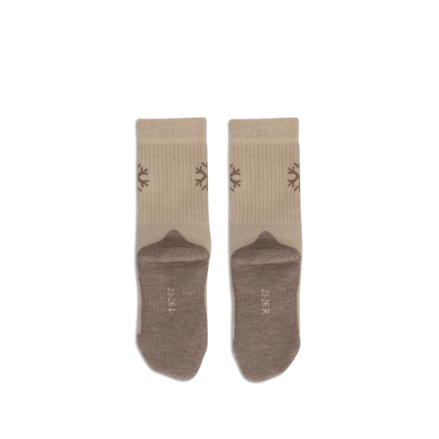 Kids barefoot Socks Be Lenka Kids - Crew - Merino Wool - Beige
