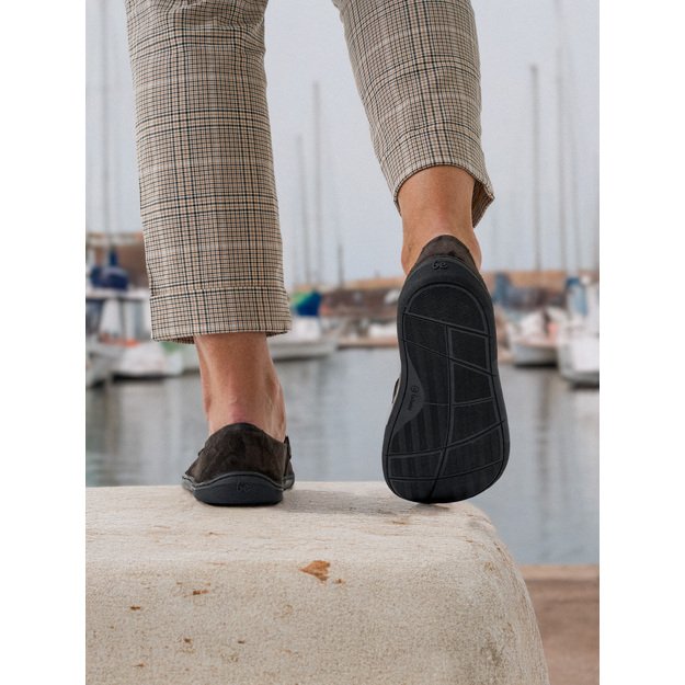 Barefoot Moccasins Be Lenka Prestage - Dark Brown & Gold