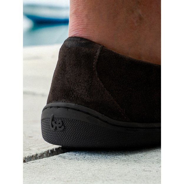 Barefoot Moccasins Be Lenka Prestage - Dark Brown & Gold
