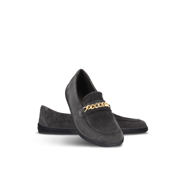 Barefoot Moccasins Be Lenka Prestage - Dark Brown & Gold
