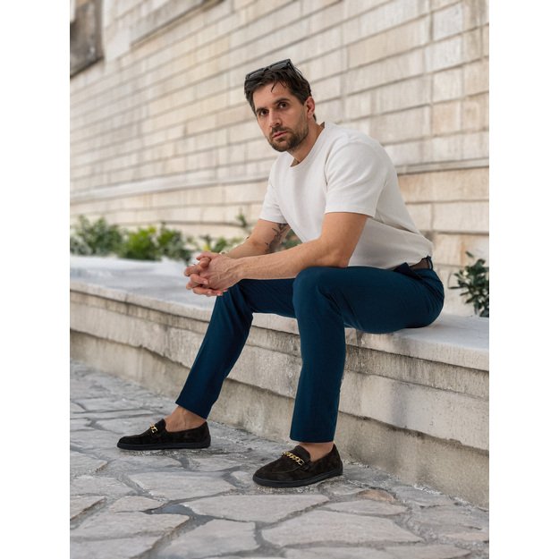 Barefoot Moccasins Be Lenka Prestage - Dark Brown & Gold