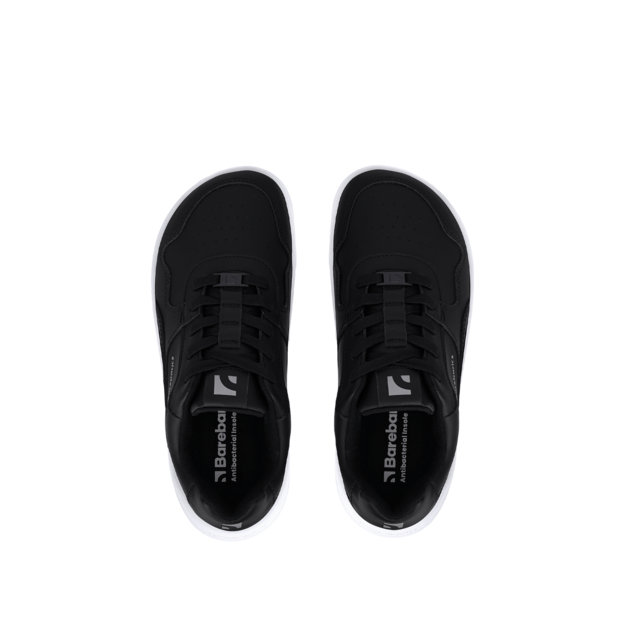 Barefoot Sneakers Barebarics Zing - Black & White - Leather