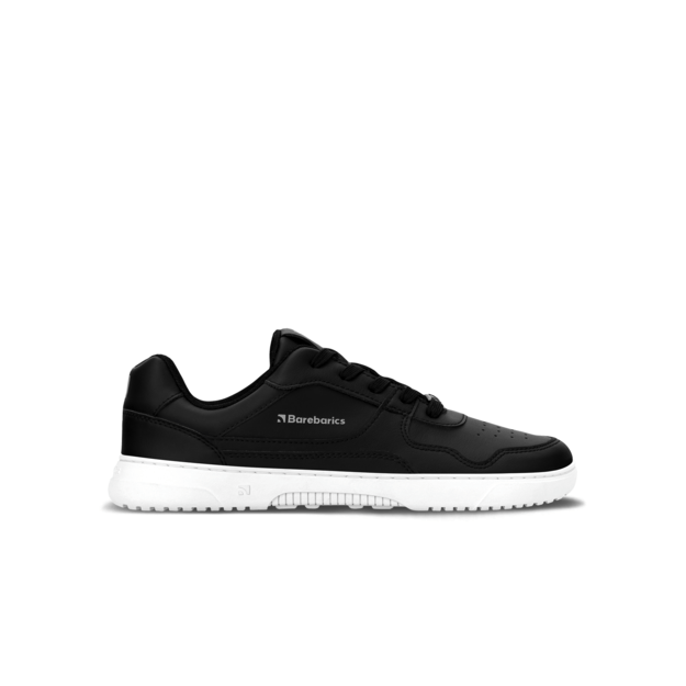 Barefoot Sneakers Barebarics Zing - Black & White - Leather