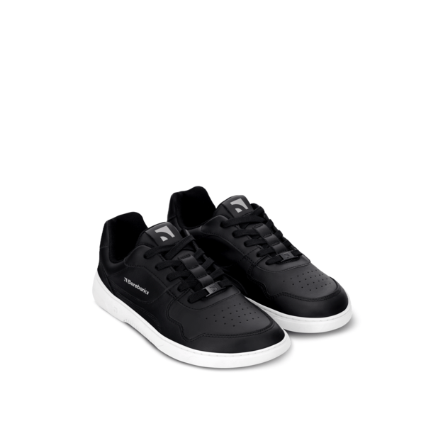 Barefoot Sneakers Barebarics Zing - Black & White - Leather