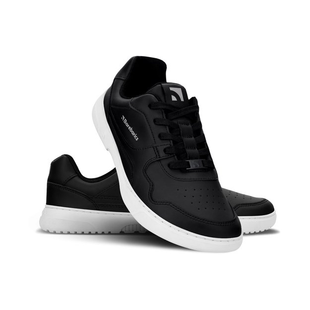 Barefoot Sneakers Barebarics Zing - Black & White - Leather