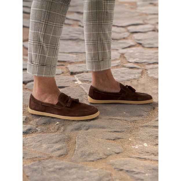 Barefoot mokasinai Be Lenka Portsiders - tamsiai ruda