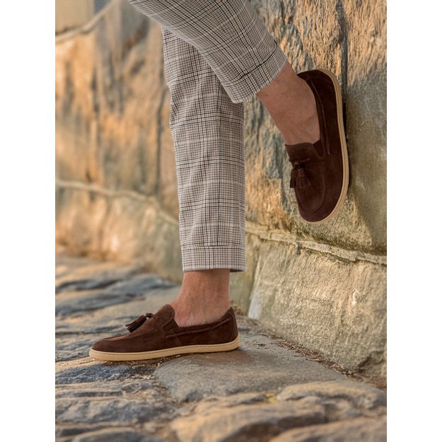 Barefoot mokasinai Be Lenka Portsiders - tamsiai ruda
