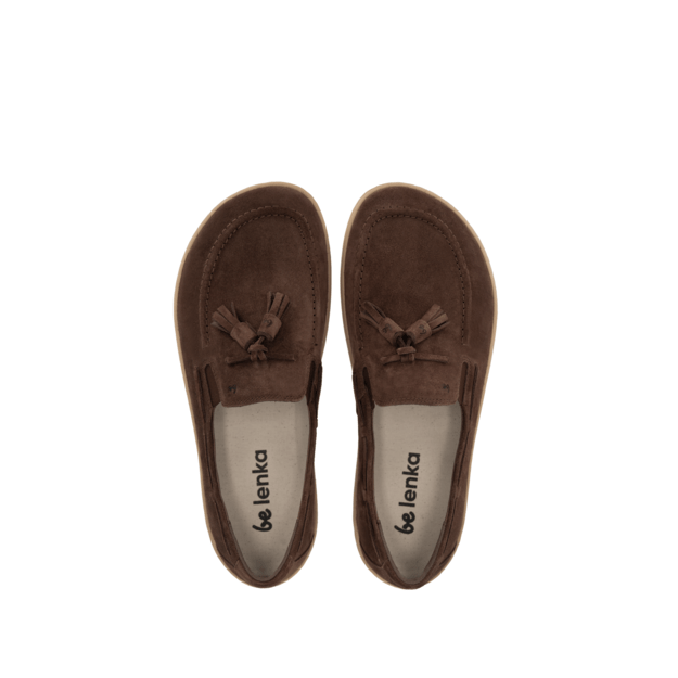 Barefoot mokasinai Be Lenka Portsiders - tamsiai ruda