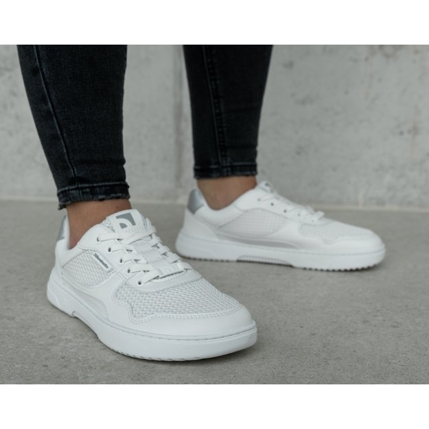 Barefoot Sneakers Barebarics Zing - Fresh - White & Silver 24