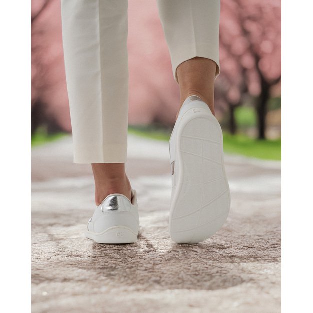 Barefoot Sneakers Be Lenka Cellestia - White & Silver