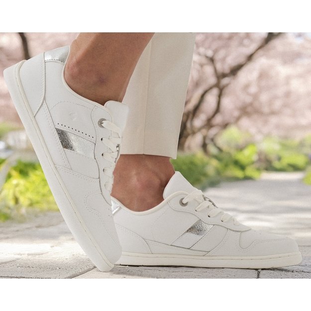 Barefoot Sneakers Be Lenka Cellestia - White & Silver