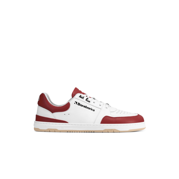 Barefoot kedai Barebarics Wave - White & Crimson Red