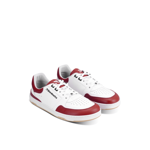 Barefoot kedai Barebarics Wave - White & Crimson Red