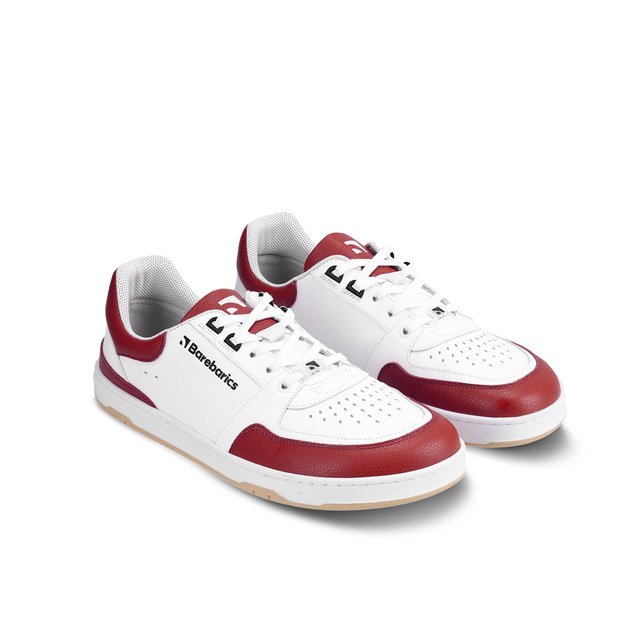 Barefoot kedai Barebarics Wave - White & Crimson Red