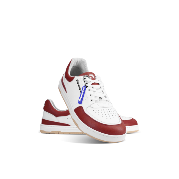 Barefoot kedai Barebarics Wave - White & Crimson Red