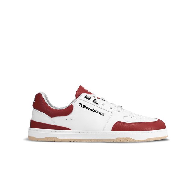 Barefoot kedai Barebarics Wave - White & Crimson Red