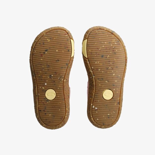 Dětsk&eacute; Barefoot Sand&aacute;ly GROUNDIES&reg; Noto 2.0 Růžovo Citronove
