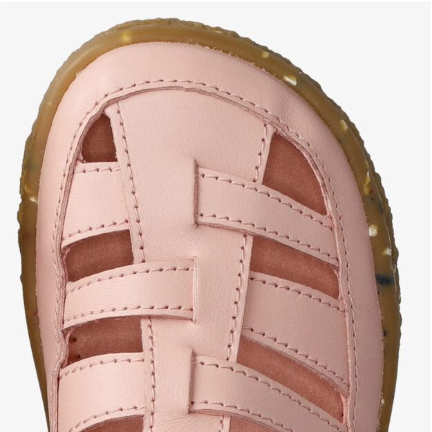 Dětsk&eacute; Barefoot Sand&aacute;ly GROUNDIES&reg; Noto 2.0 Růžovo Citronove