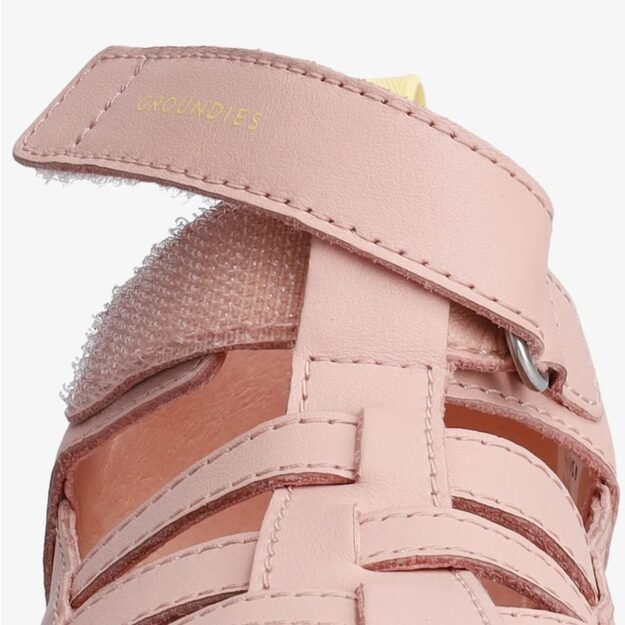 Dětsk&eacute; Barefoot Sand&aacute;ly GROUNDIES&reg; Noto 2.0 Růžovo Citronove