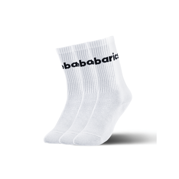 Barebarics - Barefoot kojinės - Crew - balta - Big logo - 3 poros
