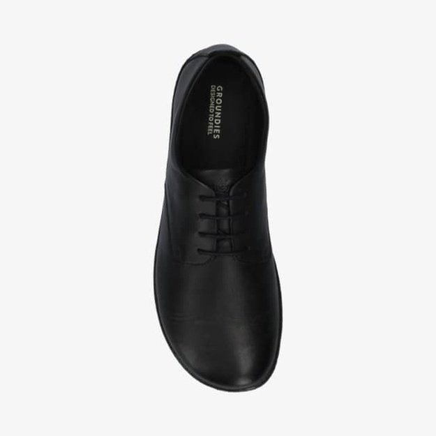 P&aacute;nsk&eacute; Barefoot Polobotky GROUNDIES&reg; Palermo Čern&eacute;