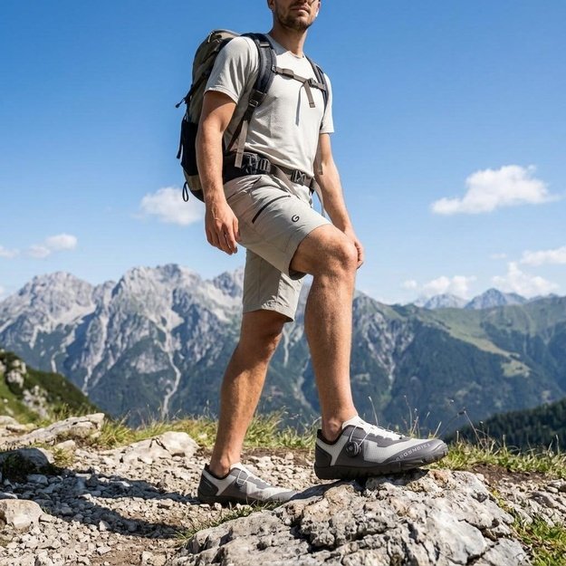GROUNDIES® barefoot turistiniai batai Chamonix TR pilka