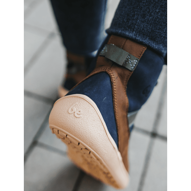 Barefoot Boots Be Lenka York - Navy, Brown & Beige