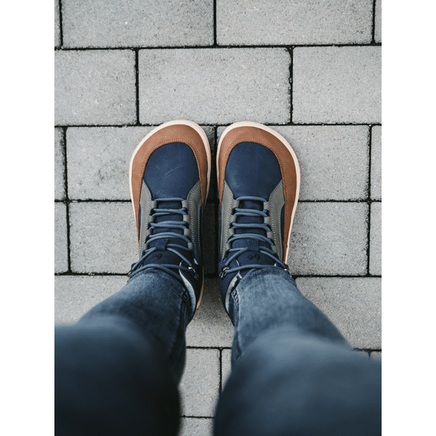 Barefoot Boots Be Lenka York - Navy, Brown & Beige