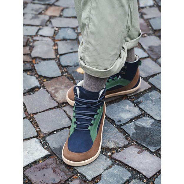 Barefoot Boots Be Lenka York - Navy, Brown & Beige