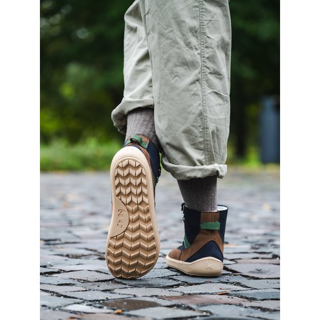 Barefoot Boots Be Lenka York - Navy, Brown & Beige