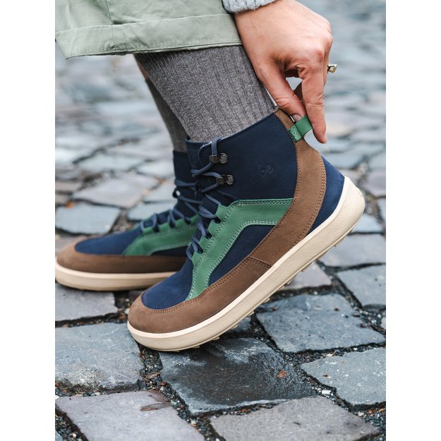 Barefoot Boots Be Lenka York - Navy, Brown & Beige