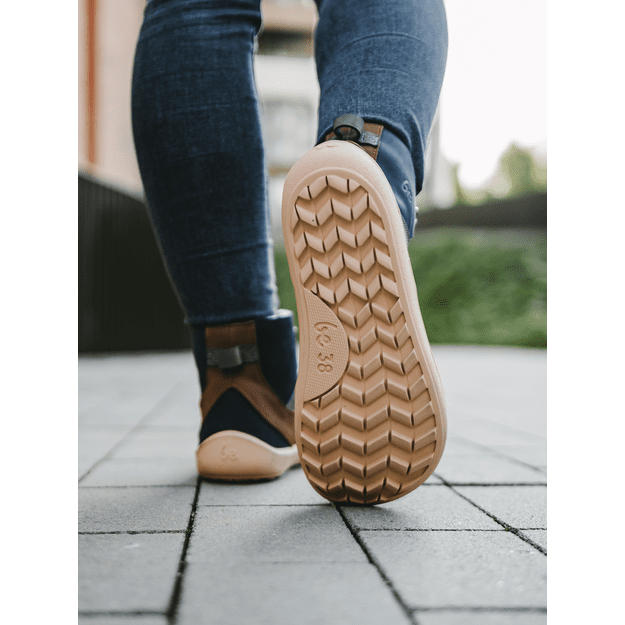Barefoot Boots Be Lenka York - Navy, Brown & Beige