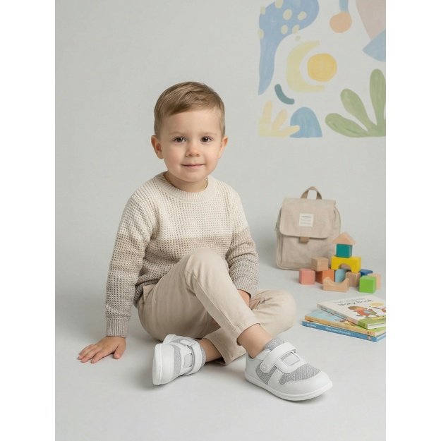 Kids Barefoot Sneakers Be Lenka Glade Preschool - Light Grey