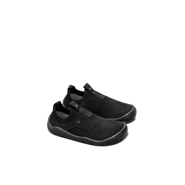 Kids Barefoot Slip-on Shoes Be Lenka Luppo Preschool - All Black